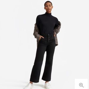 The Button-Fly Wide Leg Jean